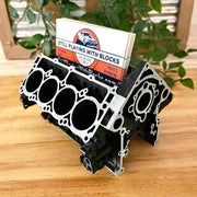 Big Block Chevy Business Card Holder – Unique Mini V8 Engine Desk Organizer