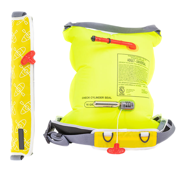 Inflatable PFD Waist Belt – Manual Inflation | Lightweight & Portable for Paddleboarding, Kayaking, Fishing, and More