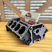 Big Block Chevy Business Card Holder – Unique Mini V8 Engine Desk Organizer
