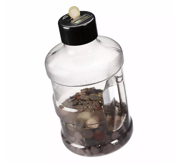 🧾Coin Counting Jar – Smart Digital Counter for Easy Coin Saving (EUR / USD / GBP / JPY Versions Available)
