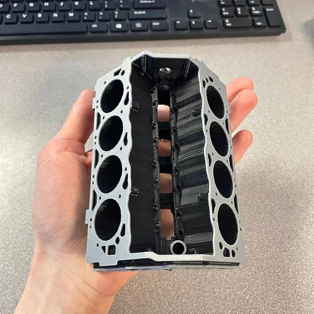 Big Block Chevy Business Card Holder – Unique Mini V8 Engine Desk Organizer