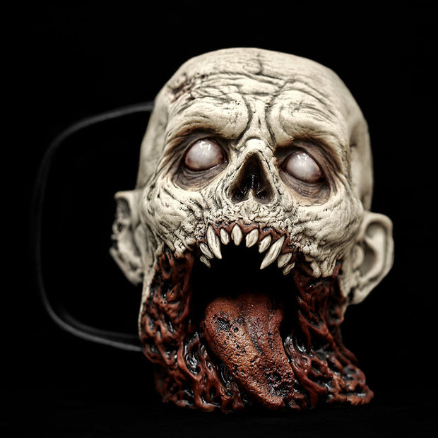 Ceramic Mug – Handcrafted Horror Collectible with Unique Blood Splatter