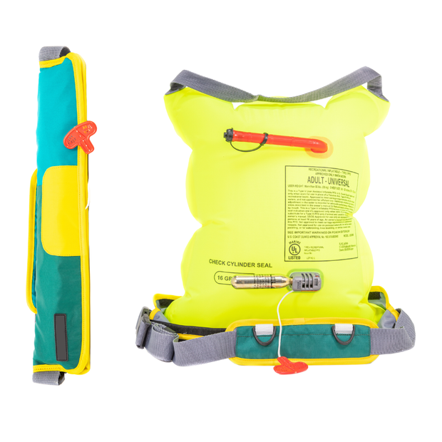 Inflatable PFD Waist Belt – Manual Inflation | Lightweight & Portable for Paddleboarding, Kayaking, Fishing, and More