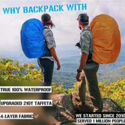 Waterproof Backpack Rain Cover – Anti-Slip, Ultra-Light, Triple-Layer Protection, Ideal for Hiking, Camping