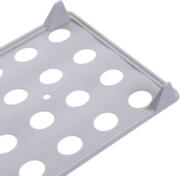 Clothes Organizer Tray, Innovative Household T Shirt Clothing Folding Storage Shelf Rack Stackable Shirt Receipt Board for Clothes Pants Shirts(white)
