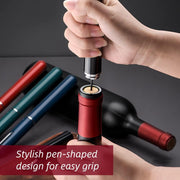 Portable Air Pressure Wine Opener, 2 in 1 Cork Wine Opener Needle with Foil Cutter, Handheld Cork Opener