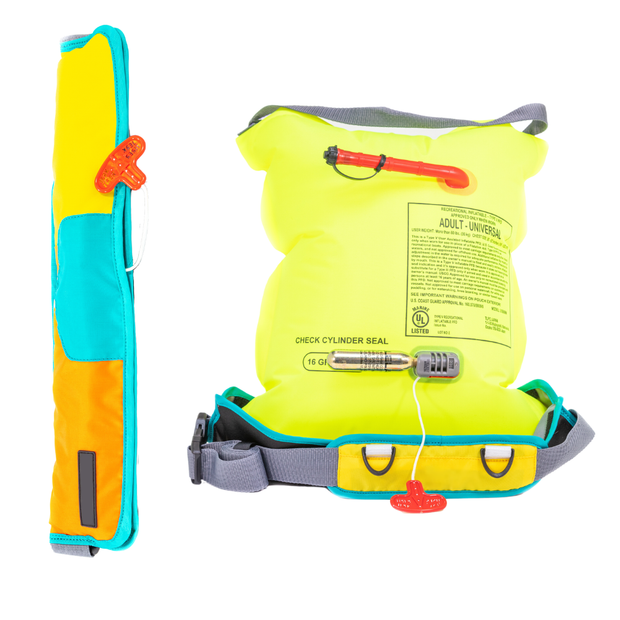 Inflatable PFD Waist Belt – Manual Inflation | Lightweight & Portable for Paddleboarding, Kayaking, Fishing, and More