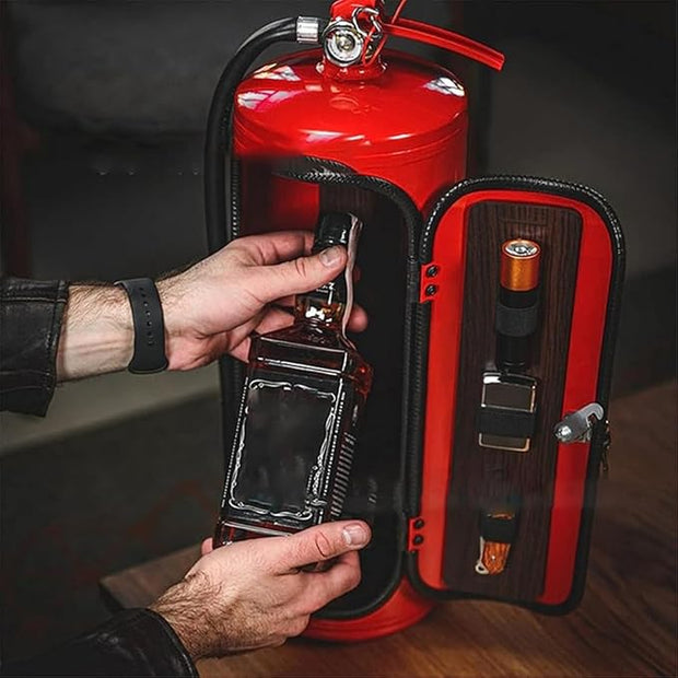 Fire Extinguisher Mini Bar Wine Box – Creative & Novelty Wine Storage Case