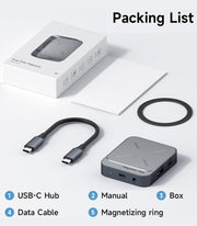 🔌 7-in-1 Magnetic USB-C Hub – The Ultimate All-in-One Expansion Solution