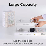 Book-Shaped Decorative Cable Management Box – Expandable Design | Magnetic Closure, Ideal for Home & Office