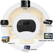 Rii HB-H92 i8 Mini 2.4GHz Wireless Touchpad Keyboard with Mouse (Black)