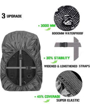 Waterproof Backpack Rain Cover – Anti-Slip, Ultra-Light, Triple-Layer Protection, Ideal for Hiking, Camping
