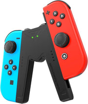 V-shaped Charging Grip with Indicator Lights Compatible with Switch — Charge While Playing Game Controller