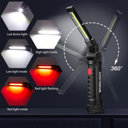 🔦 Rechargeable LED Work Light – Rugged, Portable & Multi-Angle for All Your Lighting Needs