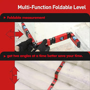 🔧 Multi-Function Foldable Level Tool｜Compact, Accurate &amp; Versatile for DIY, Woodworking, Construction