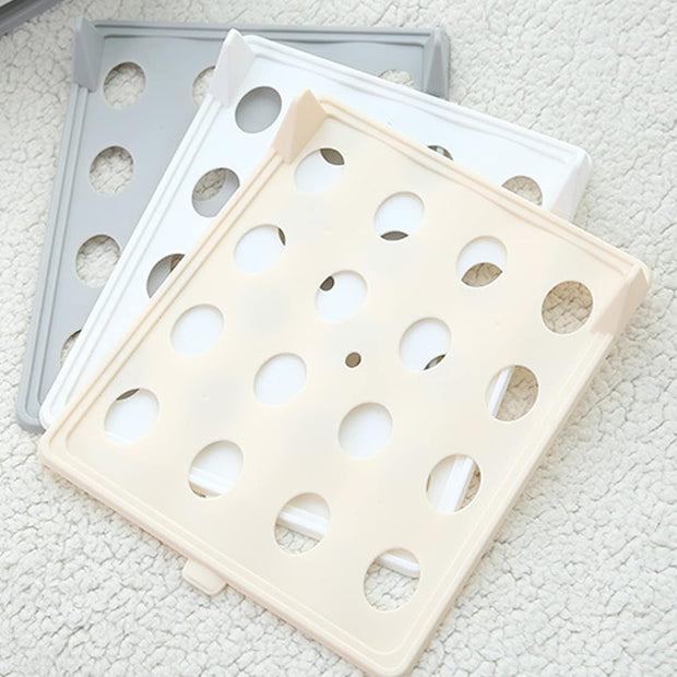 Clothes Organizer Tray, Innovative Household T Shirt Clothing Folding Storage Shelf Rack Stackable Shirt Receipt Board for Clothes Pants Shirts(white)