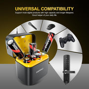 Lithium AA Rechargeable Batteries with Charger - 8 Pack 1.5V 3600mWh Double A Batteries, Quick Charge 3H, Storage Box for Blink Cameras/Game Callers/Motorized Toys (Replace with Nimh/Nicd/Lithium)