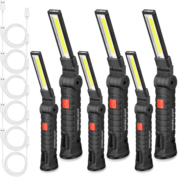 🔦 Rechargeable LED Work Light – Rugged, Portable & Multi-Angle for All Your Lighting Needs
