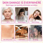 5 PCS Silicone Neck Wrinkle Patches, Reusable Overnight Anti-Wrinkle Patches, Anti Aging Silicone Wrinkle Patches for Skin Firming & Neck Tightening Wrinkles (1.5 month Supply)