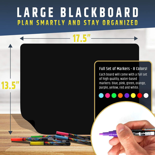🖊️ Magnetic Blackboard for Fridge – Organize, Plan & Create in Style!