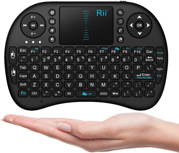 Rii HB-H92 i8 Mini 2.4GHz Wireless Touchpad Keyboard with Mouse (Black)