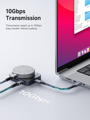 🔌 7-in-1 Magnetic USB-C Hub – The Ultimate All-in-One Expansion Solution