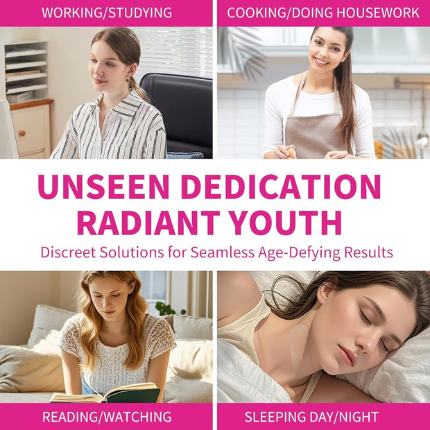 5 PCS Silicone Neck Wrinkle Patches, Reusable Overnight Anti-Wrinkle Patches, Anti Aging Silicone Wrinkle Patches for Skin Firming & Neck Tightening Wrinkles (1.5 month Supply)