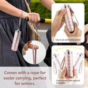 Metal Travel Pill Organizer, Portable 7 Day Vitamin Organizer Stackable, Waterproof 1 Times A Day Pill Box, Large Pill Container, Daily Medicine Organizer for Vitamin, Fish Oil, Supplement