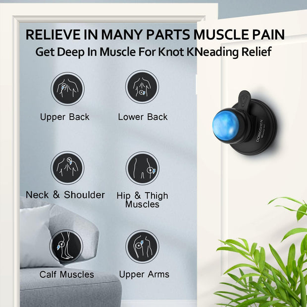 Massage Ball Deep Tissue 2 in 1 Mountable and Removable Trigger Point Massager for Relieve Muscle and Joint Pain Relax Full Body