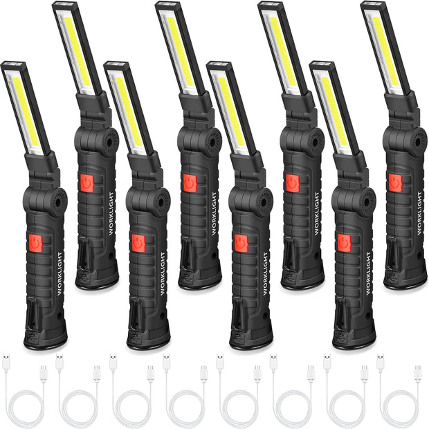 🔦 Rechargeable LED Work Light – Rugged, Portable & Multi-Angle for All Your Lighting Needs