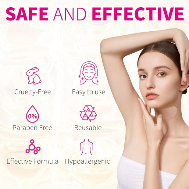 5 PCS Silicone Neck Wrinkle Patches, Reusable Overnight Anti-Wrinkle Patches, Anti Aging Silicone Wrinkle Patches for Skin Firming & Neck Tightening Wrinkles (1.5 month Supply)