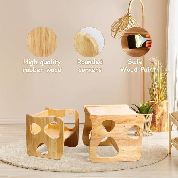 Montessori Toddler Table and Chair Set(Order now and receive a free set of toddler meal bowls.)