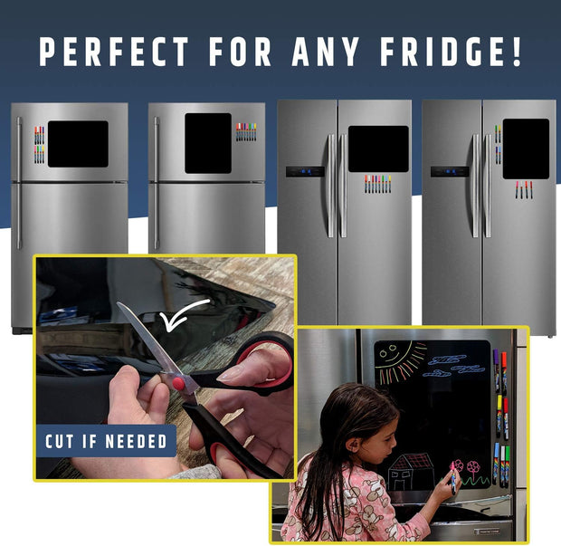 🖊️ Magnetic Blackboard for Fridge – Organize, Plan & Create in Style!