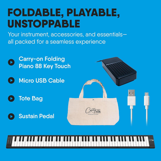 WaveRider 88 – The Foldable Full-Size Piano That Goes Anywhere 🎹