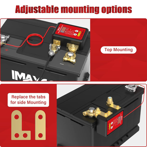 Kill Switch for Car, 12V Remote Battery Disconnect Switch 240A, Car Battery Kill Switch Anti Theft, Automatic Cut/Shut Off Switch for Auto, RV, ATV,Truck, Boat.