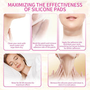 5 PCS Silicone Neck Wrinkle Patches, Reusable Overnight Anti-Wrinkle Patches, Anti Aging Silicone Wrinkle Patches for Skin Firming & Neck Tightening Wrinkles (1.5 month Supply)