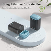 Weekly Pill Organizer Magnetic, Removable Pill Box 7 Day 1 Time a Day, Large Travel Pill Case, Week Once Daily Medication Dispenser, Medicine Container Holder for Supplement, Vitamin, Black