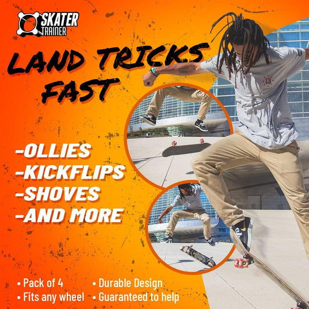 Skateboard Tricks Fast No Experience Needed- Fun, Safe, and Easy- Ollies, Kickflips and More- All Ages- Accessories Make Great Stocking Stuffers Gifts for Teen Boys and Girls
