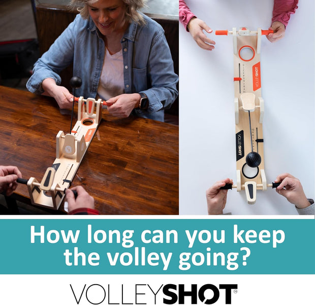 Wooden 2-Player Tabletop Skill Game for Kids & Adults