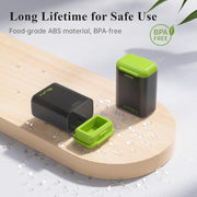 Weekly Pill Organizer Magnetic, Removable Pill Box 7 Day 1 Time a Day, Large Travel Pill Case, Week Once Daily Medication Dispenser, Medicine Container Holder for Supplement, Vitamin, Black