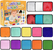 Montessori Sensory Mats Set – 16 Assorted Textured Tiles for Engaging Sensory Play