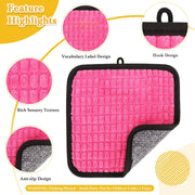 Montessori Sensory Mats Set – 16 Assorted Textured Tiles for Engaging Sensory Play