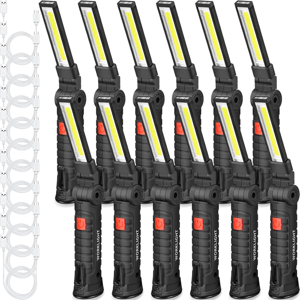 🔦 Rechargeable LED Work Light – Rugged, Portable & Multi-Angle for All Your Lighting Needs