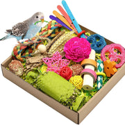 Natural Bird Toy Foraging Parrot Shredding Toys Box – Safe, Fun, and Engaging for Small-Medium Birds
