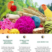 Natural Bird Toy Foraging Parrot Shredding Toys Box – Safe, Fun, and Engaging for Small-Medium Birds
