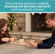 Wooden 2-Player Tabletop Skill Game for Kids & Adults