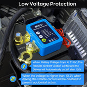 Kill Switch for Car, 12V Remote Battery Disconnect Switch 240A, Car Battery Kill Switch Anti Theft, Automatic Cut/Shut Off Switch for Auto, RV, ATV,Truck, Boat.