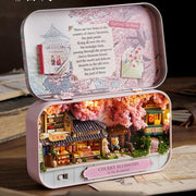 Box Theatre Dollhouse Kit – DIY Miniature Tin Box House with LED Lights