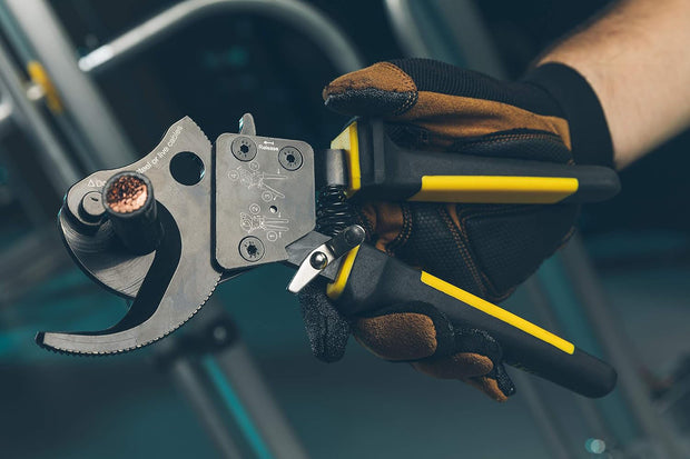 🔧 Heavy-Duty Ratcheting Cable Cutter – Precision Cuts, Maximum Power!