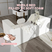 Crib with extra safety width